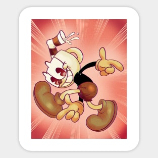 Cuphead ready for action! Sticker